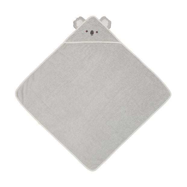 Cotton Hooded Towel, Koala - Anko