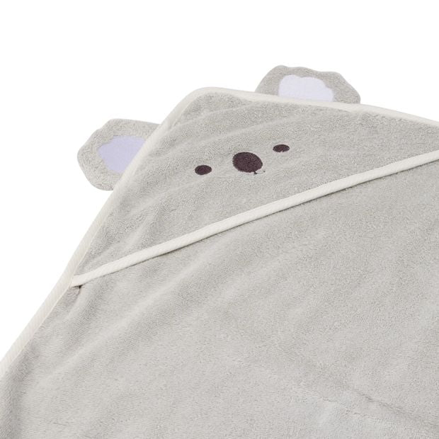 Cotton Hooded Towel, Koala - Anko