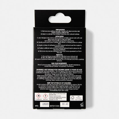 100 Pack Artificial Nails with Adhesive, Almond Shape, Clear - OXX Cosmetics