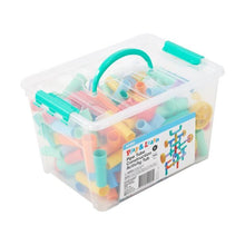 168 Piece Play and Learn Pipe Tube Construction Activity Tub - Anko
