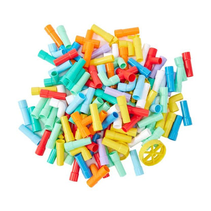 168 Piece Play and Learn Pipe Tube Construction Activity Tub - Anko