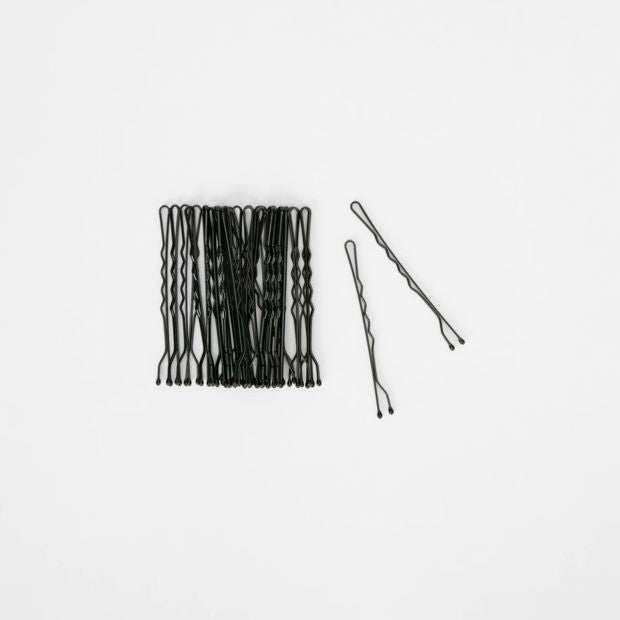 30 Pack Bobby Pins, Black, Long - OXX Haircare