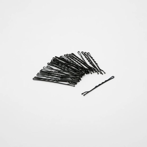 30 Pack Bobby Pins, Black, Long - OXX Haircare
