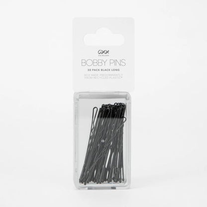 30 Pack Bobby Pins, Black, Long - OXX Haircare