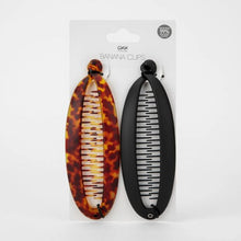 Tort and Black Banana Hair Clips, 2 Pack - OXX Haircare
