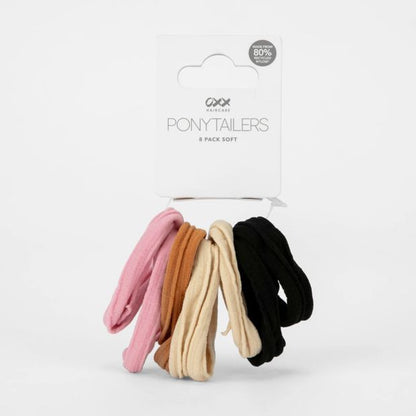 8 Pack Soft Ponytailers - OXX Haircare