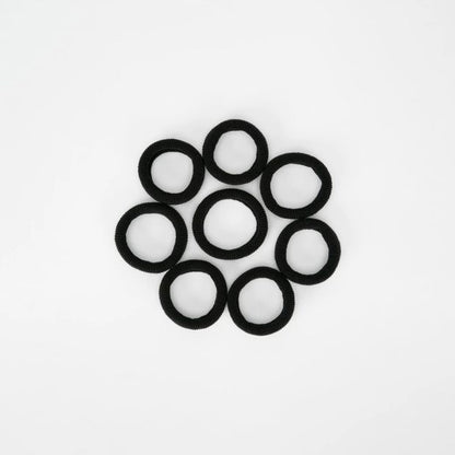 8 Pack Ponytailers, Black, Extra Large Thick - OXX Haircare