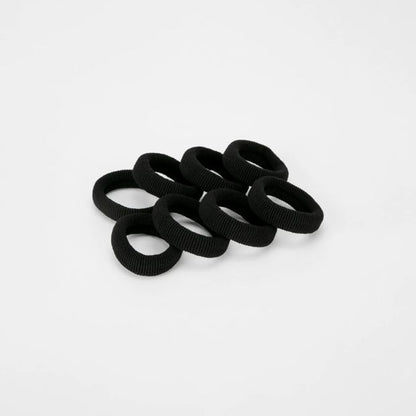 8 Pack Ponytailers, Black, Extra Large Thick - OXX Haircare