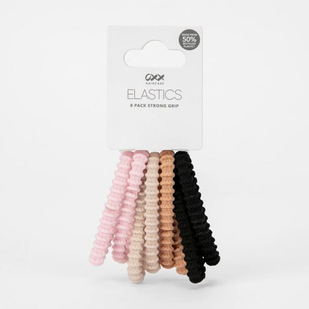 8 Pack Strong Grip Elastics - OXX Haircare