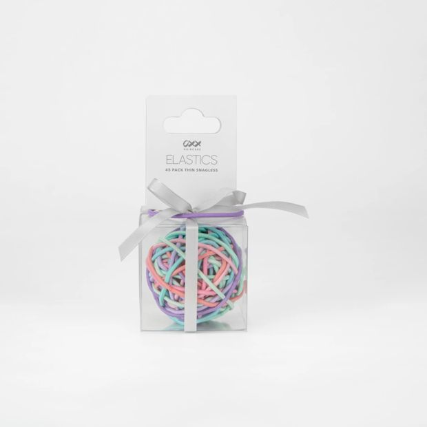 45 Pack Thin Snagless Elastics - OXX Haircare