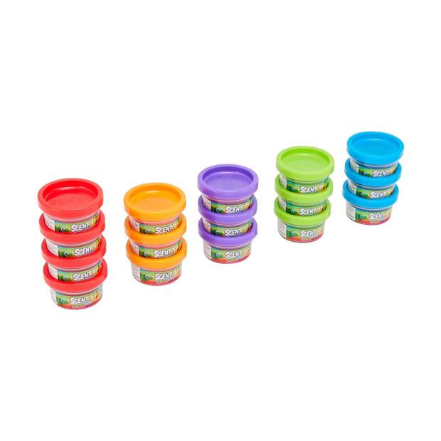 16 Pack Scentos Scented Dough Tubs