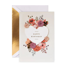 Hallmark Signature Birthday Card - Floral Heart