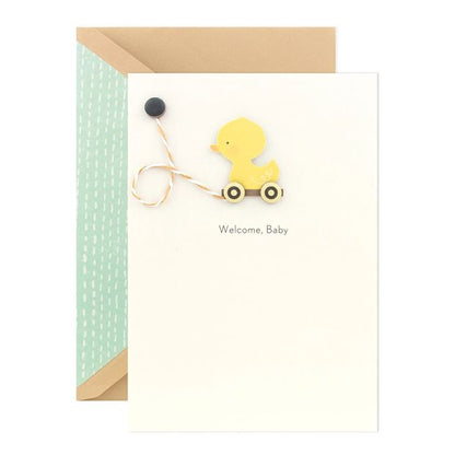Hallmark Signature New Baby Card - Birth of Baby Duck