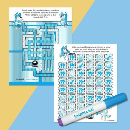 INKredibles Bluey Invisible Ink! Game Book