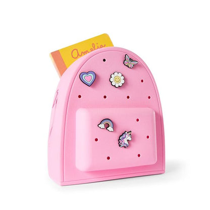 Mini Backpack with Charms, Pink - Anko