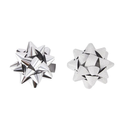 2 Piece Gift Bows, Silver Look - Anko