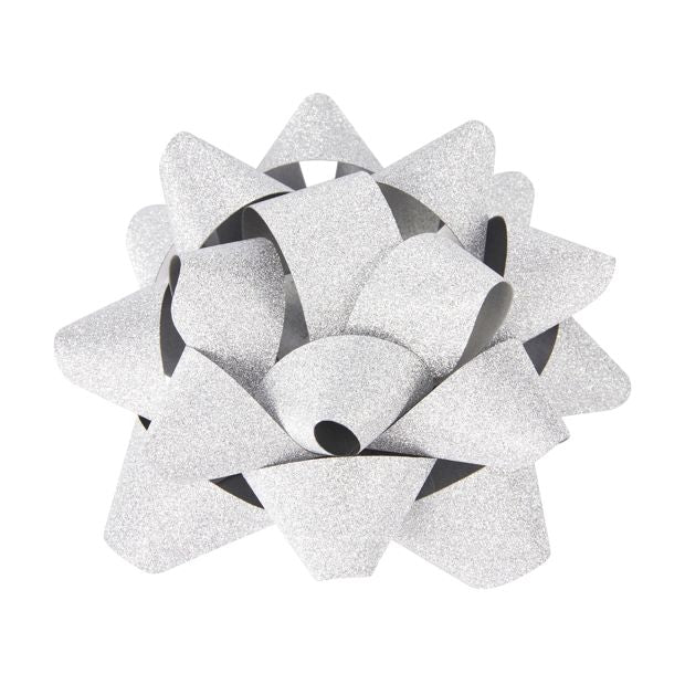 2 Piece Gift Bows, Silver Look - Anko