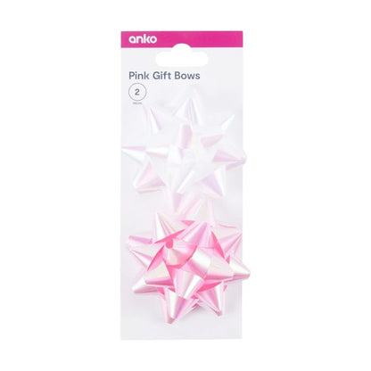 2 Piece Gift Bows, Pink - Anko