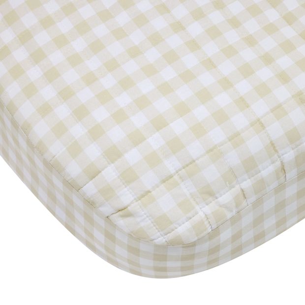 Fitted Change Mat Cover, Gingham - Anko