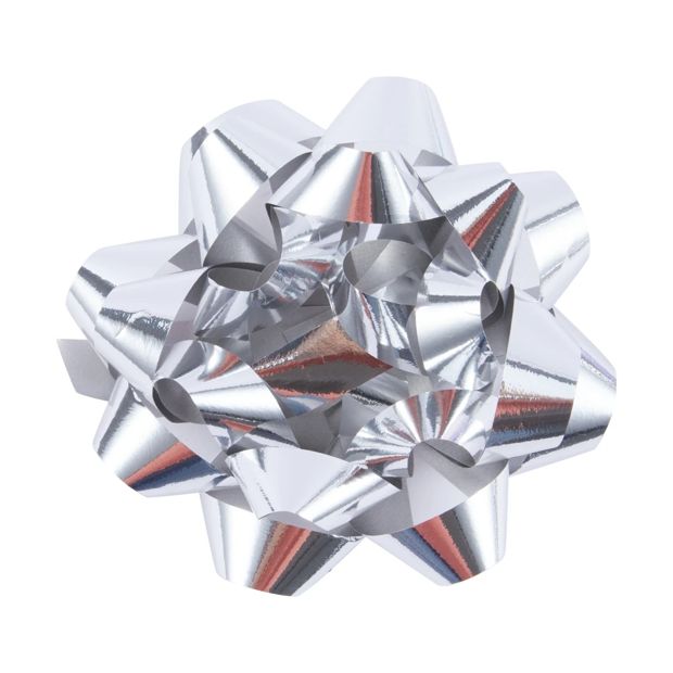 Giant Gift Bow, Silver Look - Anko