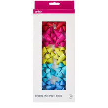 10 Piece Mini Paper Bows, Brights - Anko