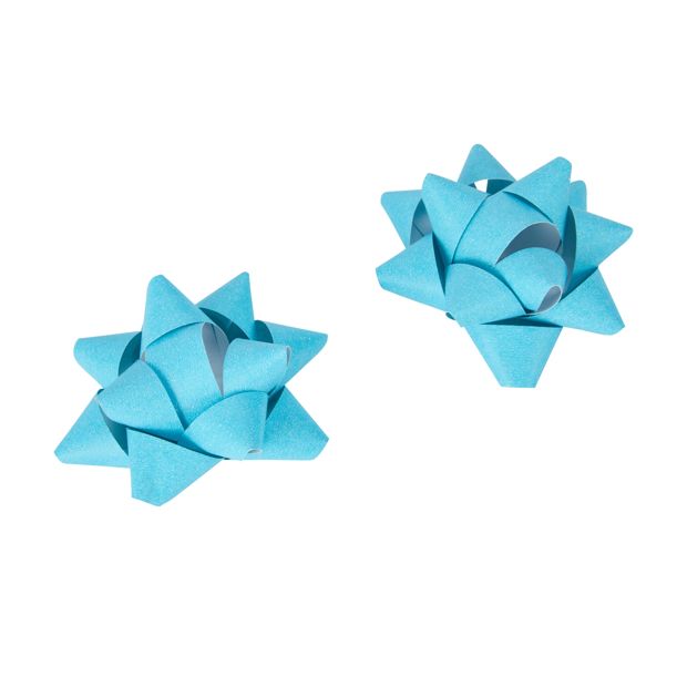 10 Piece Mini Paper Bows, Brights - Anko