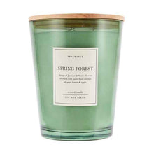 Large Scented Soy Wax Blend Candle, Spring Forest Aroma
