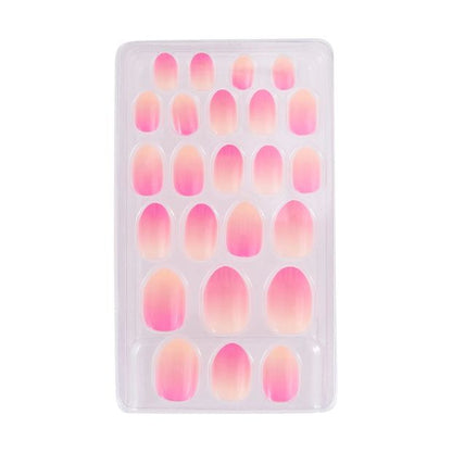 24 Pack Pre-Glued Stick-On Nails, Sunrise Ombre - OXX Junior