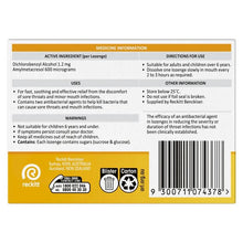 16 Pack Strepsils Sore Throat Relief Honey & Lemon Lozenges