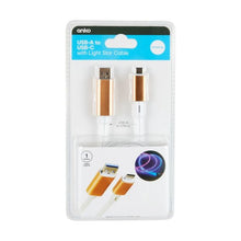 USB-A to C 1m Cable with Light Star - Anko