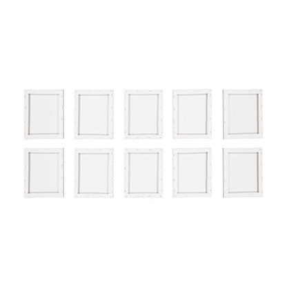 10 Piece 8in. x 10in. Stretched Canvas Value Pack - Anko
