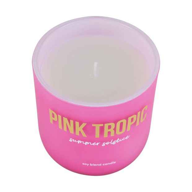 Pink Tropic Summer Solstice Soy Blend Fragrant Candle - Anko