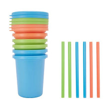 6 Pack Reusable Cups with Straws - Anko
