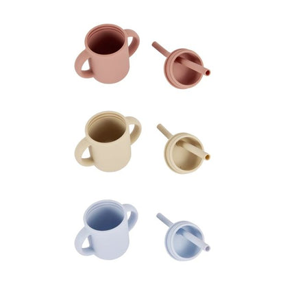 Silicone Sippy Cup with Straw, Assorted - Anko