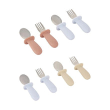4 Piece Spoon and Fork Set, Assorted - Anko