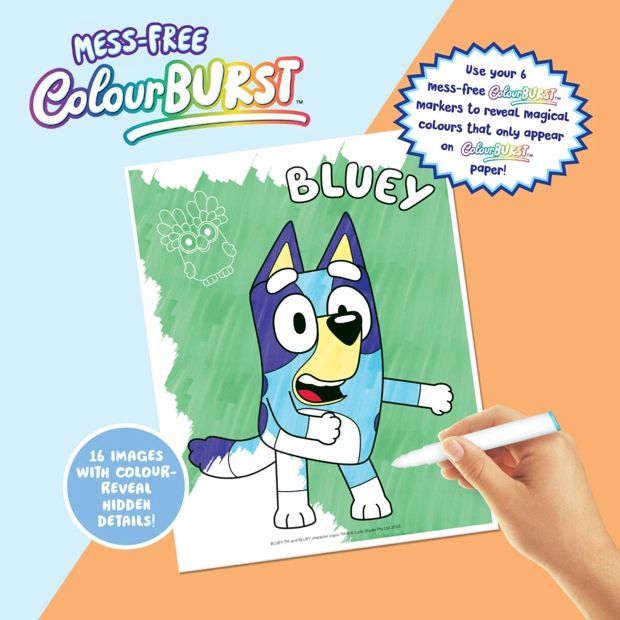 INKredibles Bluey Mess-Free ColourBurst Activity Kit - Book