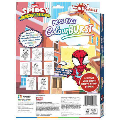 INKredibles Marvel Spidey and his Amazing Friends Mess-Free ColourBurst Activity Kit