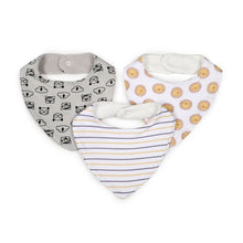 3 Pack Bandana Bibs, Animal - Anko