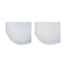 2 Pack Cotton Fitted Bassinet Sheets, White and Stripe - Anko