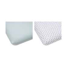 2 Pack 225 Thread Count Organic Cotton Fitted Cot Sheets, Bears and Dotted Lines - Anko