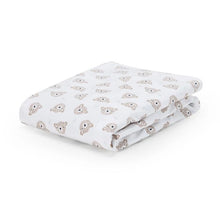 2 Pack 225 Thread Count Organic Cotton Fitted Cot Sheets, Bears and Dotted Lines - Anko