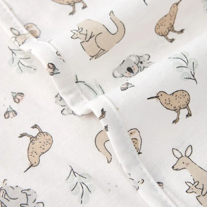 Cotton Jersey Blanket, Australiana - Anko