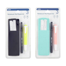 3 Pack Notebook Pen Pouch Kit - Assorted