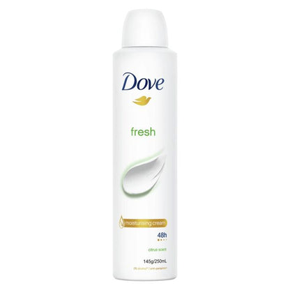 1/4 Moisturising Cream Antiperspirant 250ml, Citrus Scent - Dove Fresh