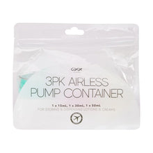 3 Pack Airless Pump Containers - OXX Travel