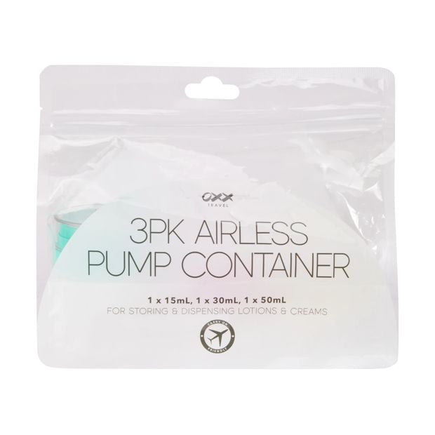 3 Pack Airless Pump Containers - OXX Travel