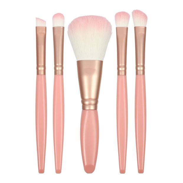 BYS Queen Bee 5 Piece Makeup Brush Kit - Rose Gold