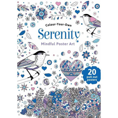 Colour-Your-Own Serenity Mindful Poster Art - Book