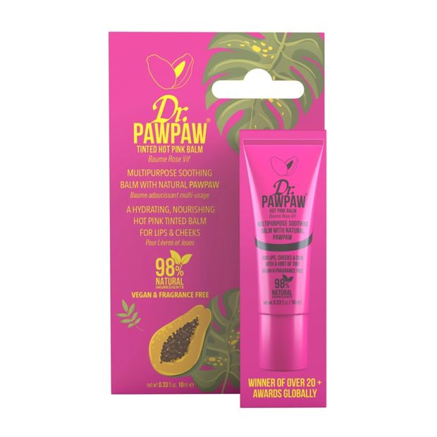 Dr. PAWPAW Tinted Hot Pink Lip Balm 10ml - Natural Pawpaw