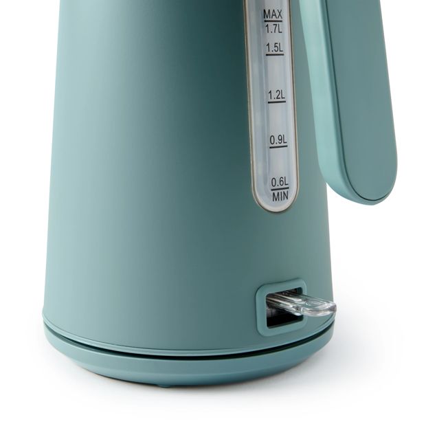 1.7L Linear Soft Touch Kettle, Dark Green - Anko